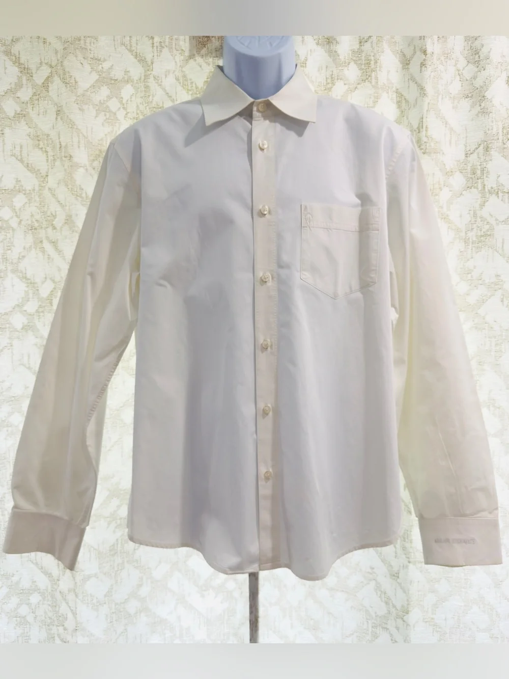 Armani Exchange A/X Mens White Button Down Dress Shirt Regular Fit Size L Armani Exchange A/X Mens White Button Down Dress Shirt Regular Fit Size L